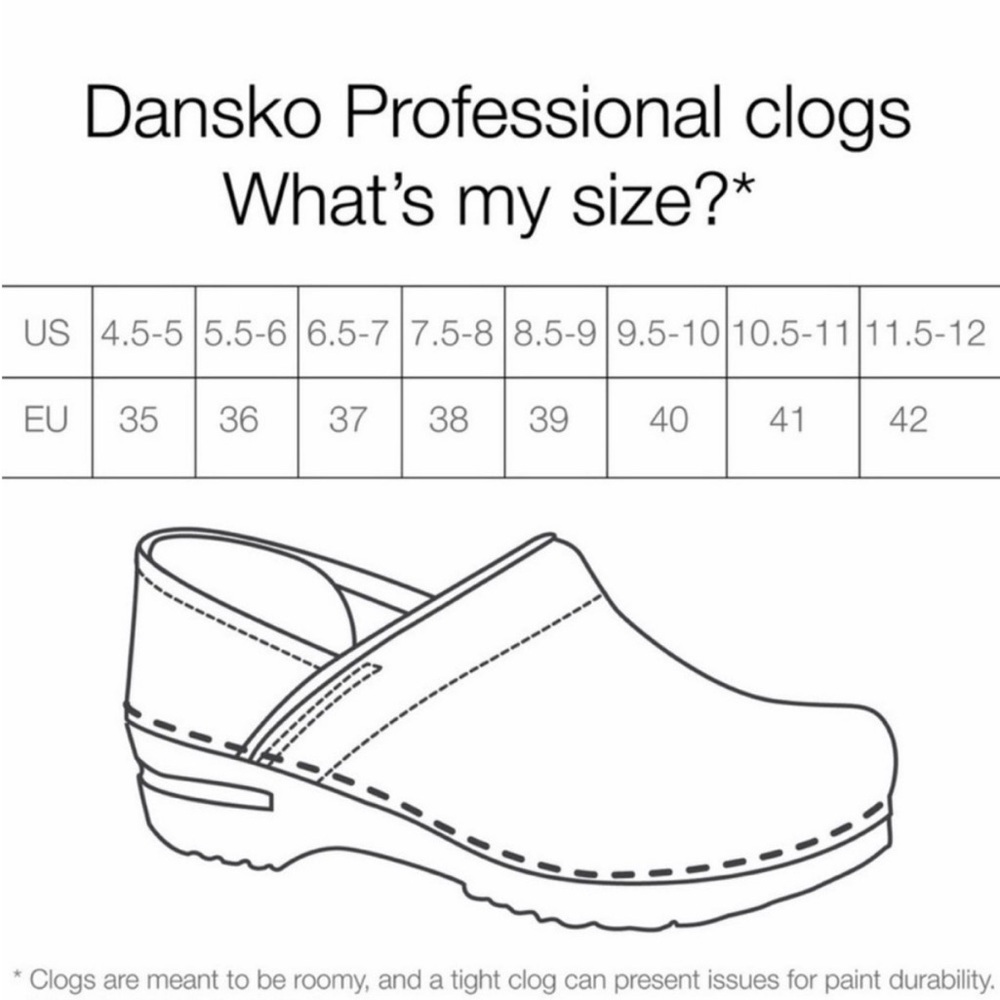 Dansko LT Pro Patent Confetti polka dot slip on clogs black multi color size 38 - Picture 11 of 11